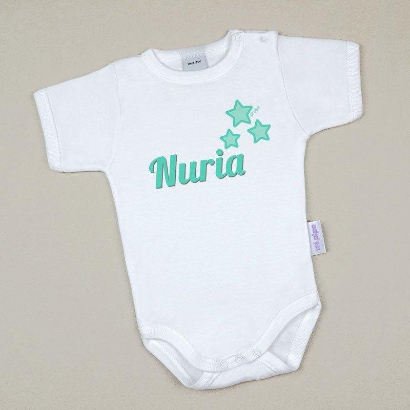 Body Personalizado Bebé 3 Estrellas Nombre Mi Pipo - Nanetes #
